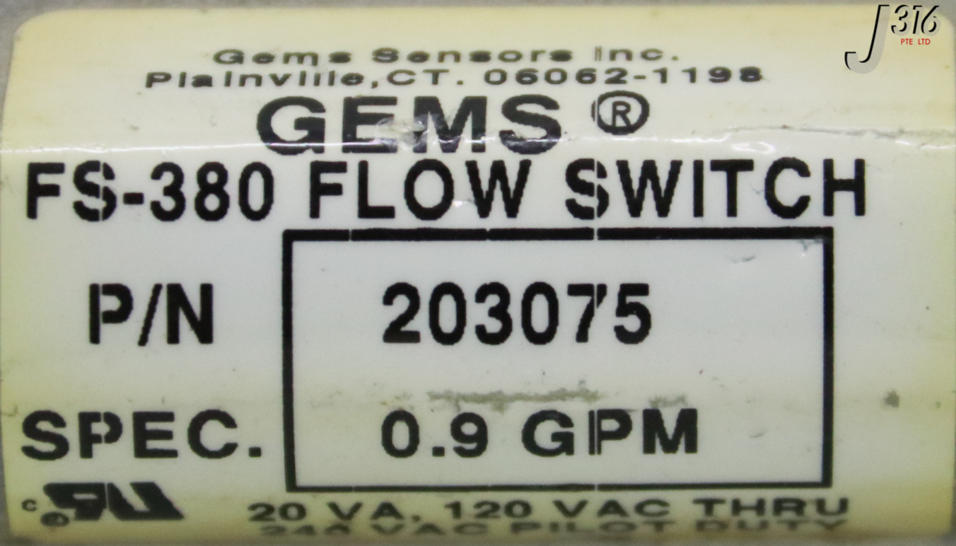 オーダー受付 33963 GEMS FLOW SWITCH, FS-380, 0.9GPM 203075 | eBay